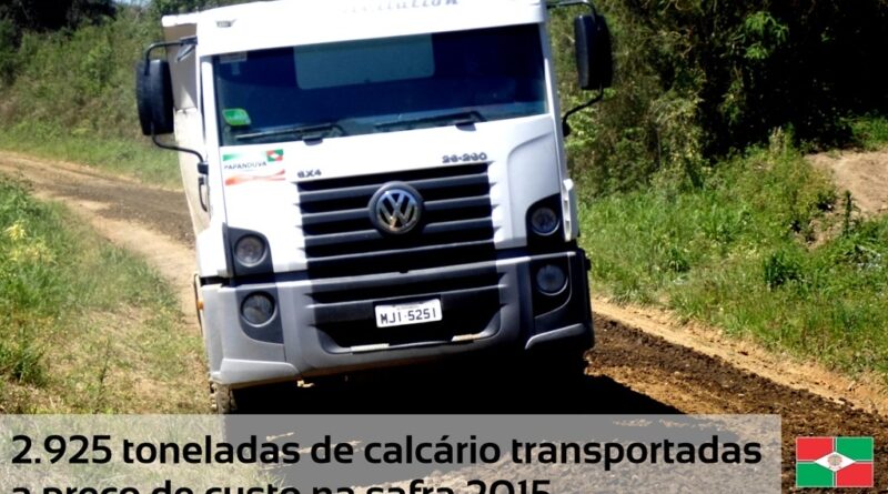 transporte de calcário