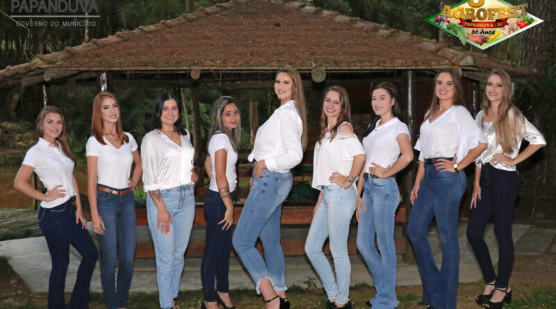 candidatas a rainha da 3ª Agrofest