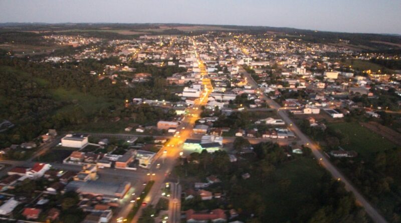 foto panorâmica entardecer em Papanduva