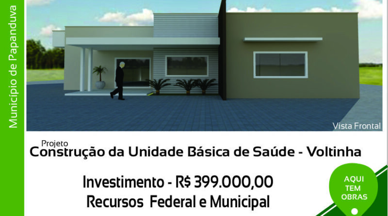 vista frontal projeto da UBS - voltinha