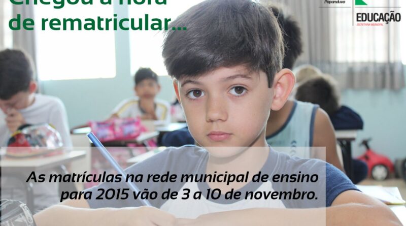 rematrículas 2015