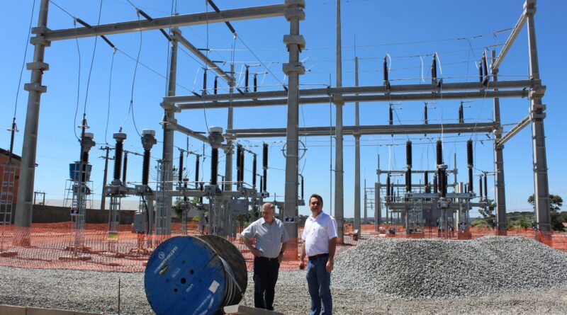 Tuca visita obras da subestação da celesc em Papanduva