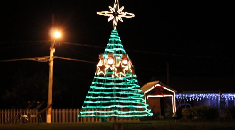 decoração natalina na Praça 11 de abril