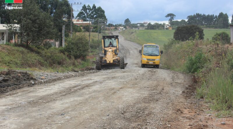 prefeitura realiza melhoria em trecho da sc-477